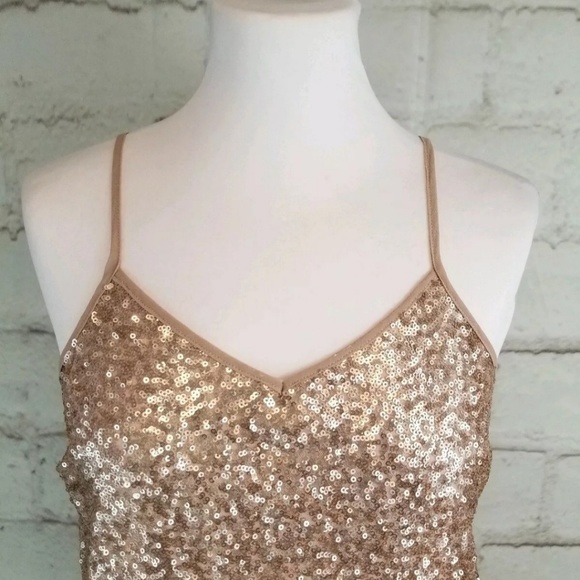 Black Collection S Blush Pink Sequin Front Cami - Picture 2 of 5